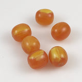 Butterscotch Amber Lucite Barrel Beads