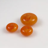 Butterscotch Amber Lucite Disk Beads (3)