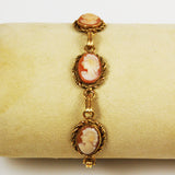 Cameo Bracelet Vintage Gold Filled