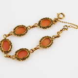 Back of cameo bracelet