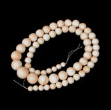 Cameo coral beads vintage