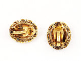 Back of Cameo Gold Filled Earrings Clip On
