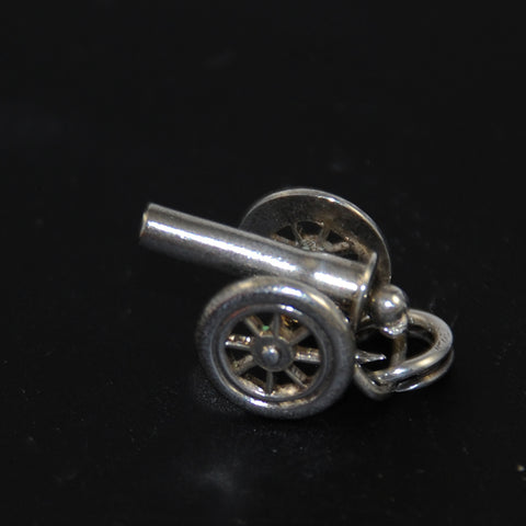 Cannon Mechanical Sterling Silver Charm by JMF