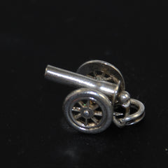 Cannon Mechanical Sterling Silver Charm by JMF