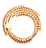 Capri Faux Pearl Circular Brooch Vintage