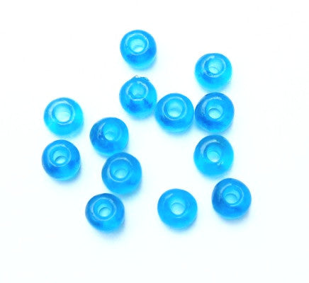 Capri blue seed beads