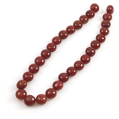 Carnelian Puffy Coin Beads 14mm