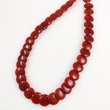 Carnelian Coin Beads 13mm