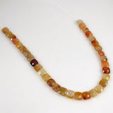 Carnelian faceted beads 12mm