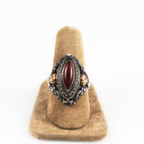 Carnelian Poison Ring Gothic Revival
