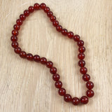 Carnelian Round Beads - Full strand