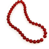 Carnelian Round Beads - Full strand