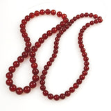 Carnelian Round Beads - Full strand