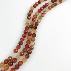 Natural Carnelian 8mm Round Beads