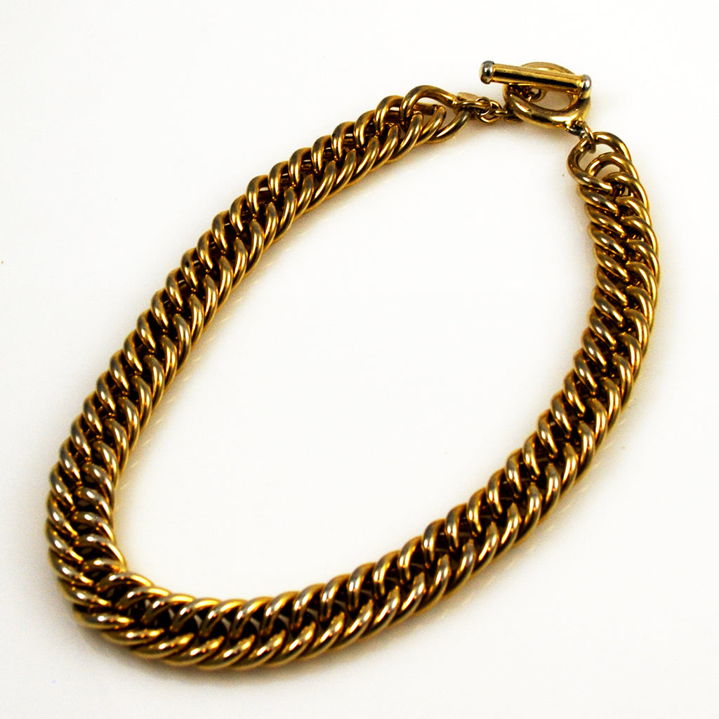 Carolee Chunky Gold Chain Necklace