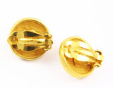 Back of Carolee Pearl and Gold Earrings Clip On