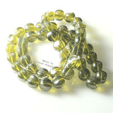 Vintage Celedon Green Glass Beads 13mm