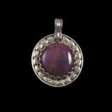Chariote Round Pendant Sterling Silver
