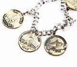 Sterling Historic Charm Bracelet Medallions