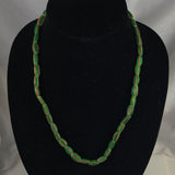 Antique Green striped African Trade Beads
