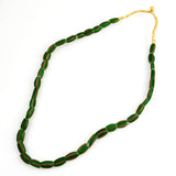 Green striped African Trade Beads