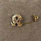 Chi Omega 10k Gold Pearl Pin