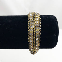 Chico's Gold & Crystal Bracelet NWT