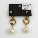 Chico's Gold & Pearl Earrings NWT