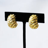 Christian Dior Elegant Rhinestone Clip On Earrings