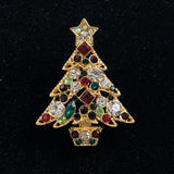 vintage Christmas tree pin
