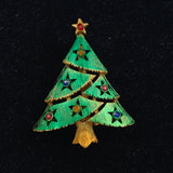 Christmas tree pin vintage