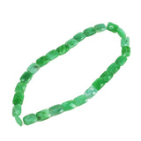 Green Chrysoprase Faceted Rectangular Beads