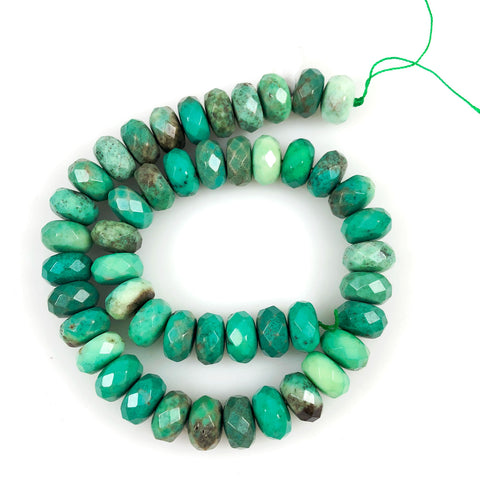 Natural Chrysoprase Gemstone Faceted Coin Beads, 9-10mm, 1/2 Strand, 20 Natural Chrysoprase Gemstone Faceted Coin Beads, 9-10mm, 1/2 Strand, 20
