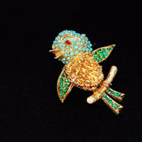 Ciner Bird Brooch Designer Signed Vintage