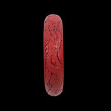Carved Chinese Cinnabar Bangle Bracelet