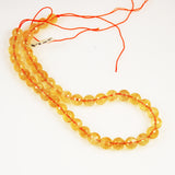 Faceted citrine beads 10mm