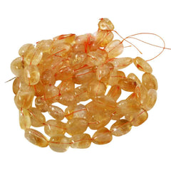 Citrine Polished Oval Strands Gemstone