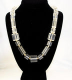 Clear Lucite Necklace Vintage 1970's