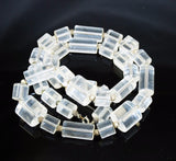 Clear Lucite Necklace Vintage 1970's