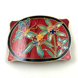 Cloisonne Bolo Clip or Scarf Holder
