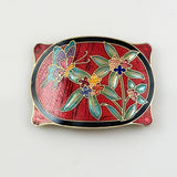 Cloisonne Bolo Clip or Scarf Holder