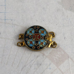 Chinese Cloisonne Round Clasp