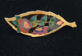 Black Cloisonne Jewelry Clasp