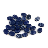 Cobalt Blue Antique Oval Beads 