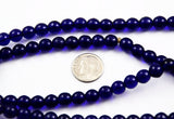 Cobalt Blue Translucent Glass Round Beads