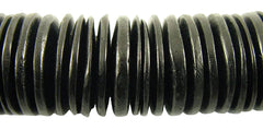 Black Coco Disk Bead Strands 20mm