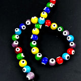 Evil eye glass beads colorful