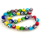 Evil eye glass beads Colorful