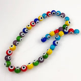 eye beads glass colorful