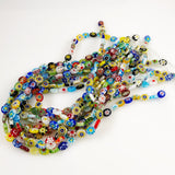 Millefiori Glass Beads Colorful